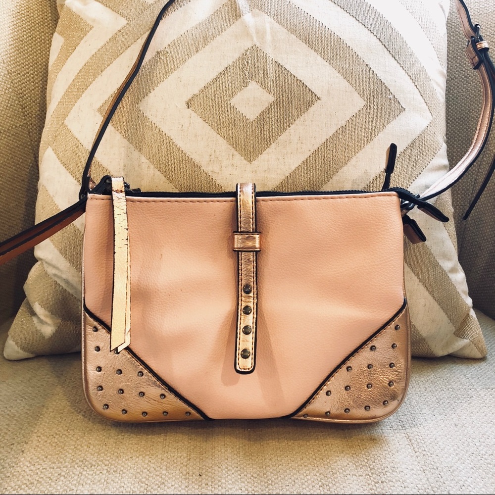 GIANNI BINI Blush & Rose Gold Crossbody